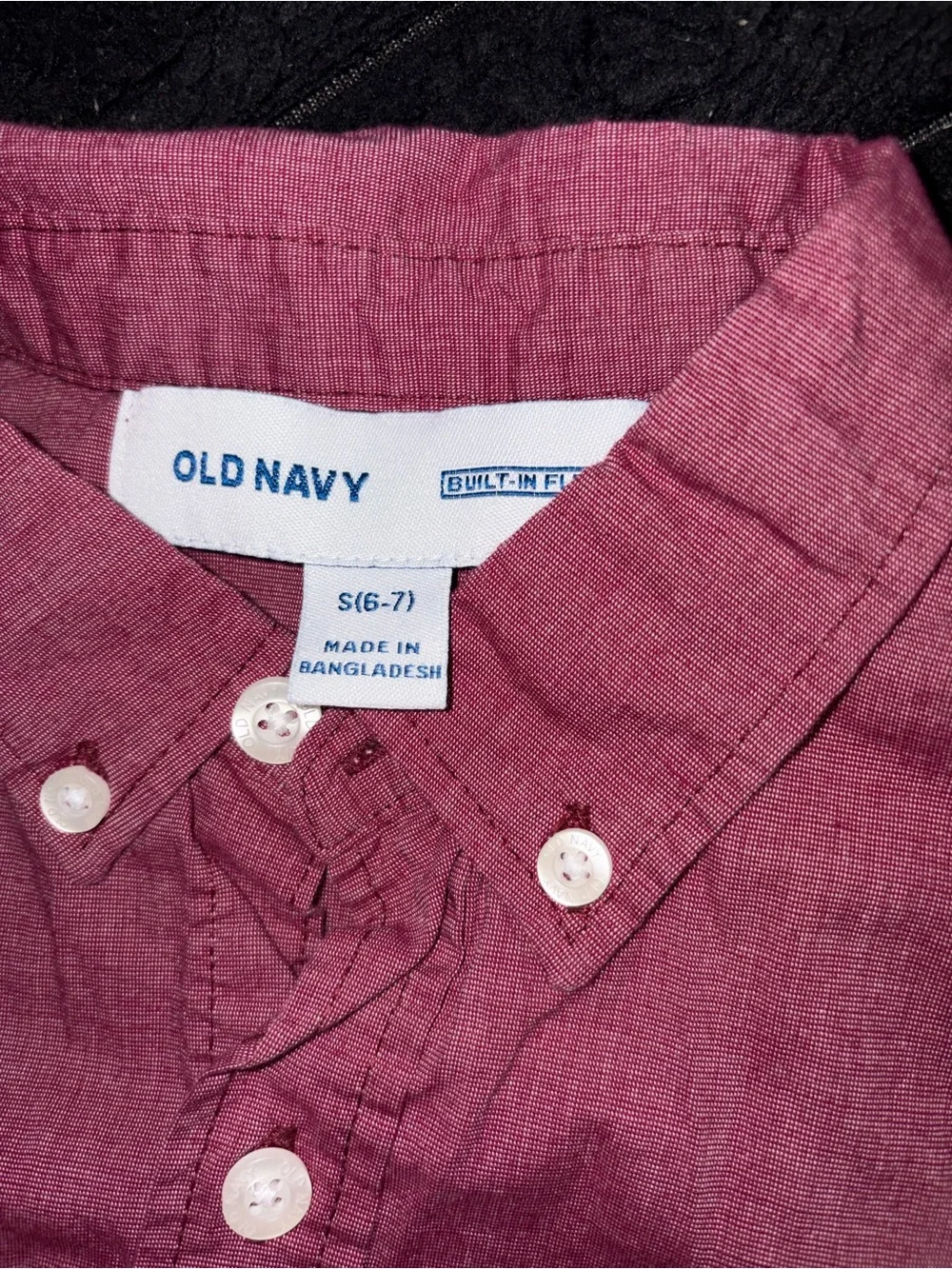 Old Navy Boys Button-Down Shirt - Burgundy